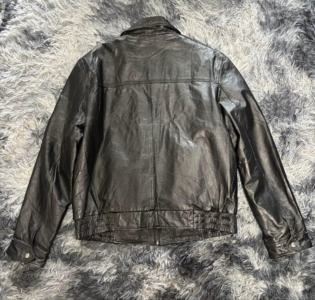 vintage 短丈　本革　シングルレザージャケット sizeM