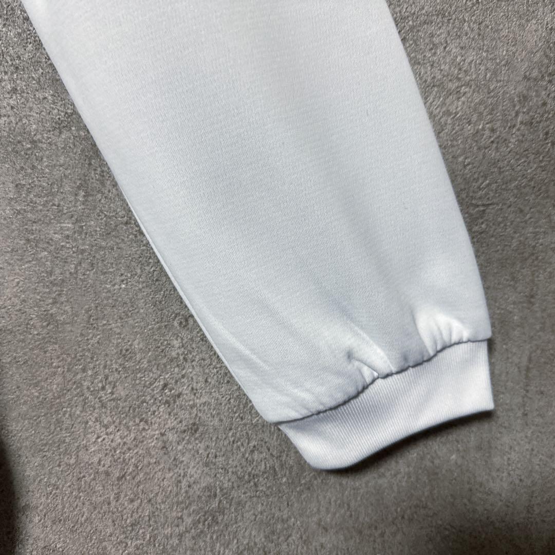 le coq sportif ルコック ロゴ総柄 長袖ポロシャツ ホワイト M