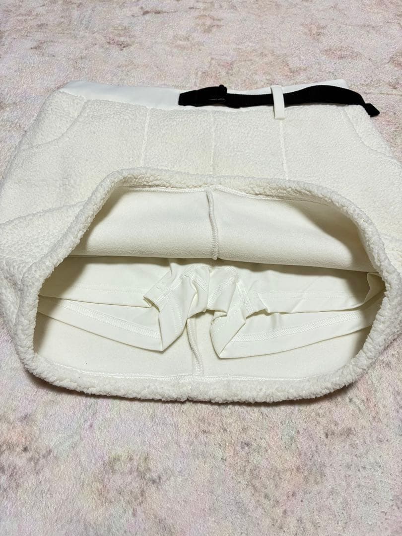 新品 アディダス 春の暖かフリース＆白ボアスカート セットアップ L