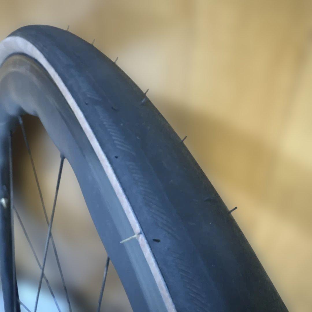 SUPER TEAM カーボンホイール　リムブレーキ　タイヤ、スプロケット付