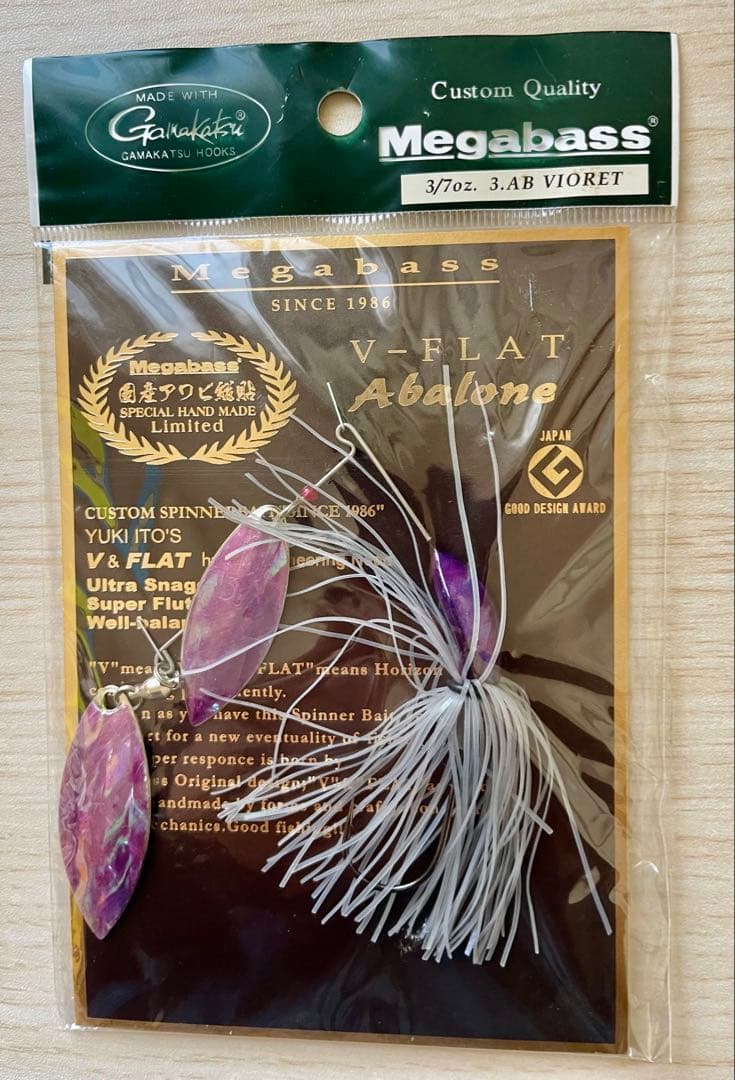 メガバス　スピナーベイト　アワビ　V-FLAT アバロン 7点セット￼