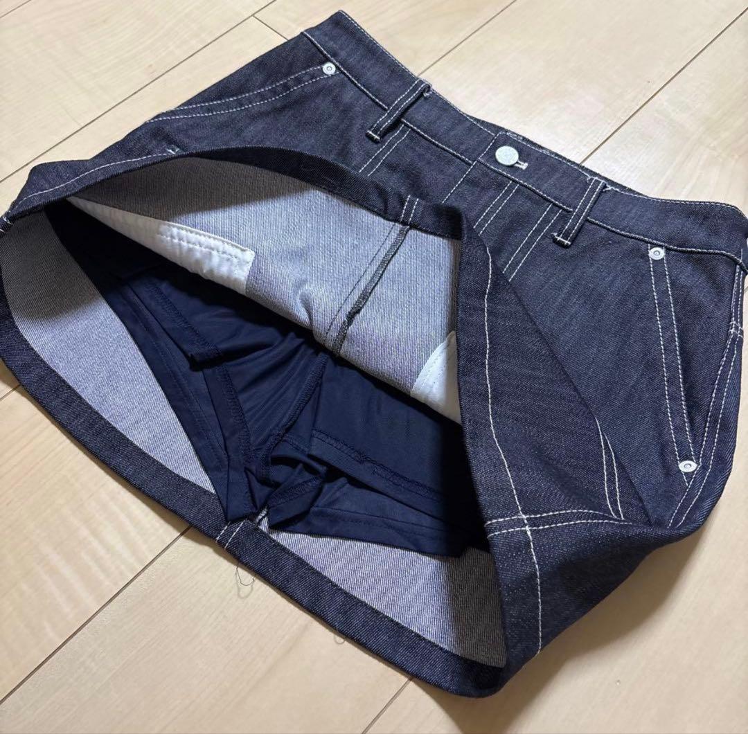 Jack Bunny! スウッシュポロシャツ＆デニムスカートセット