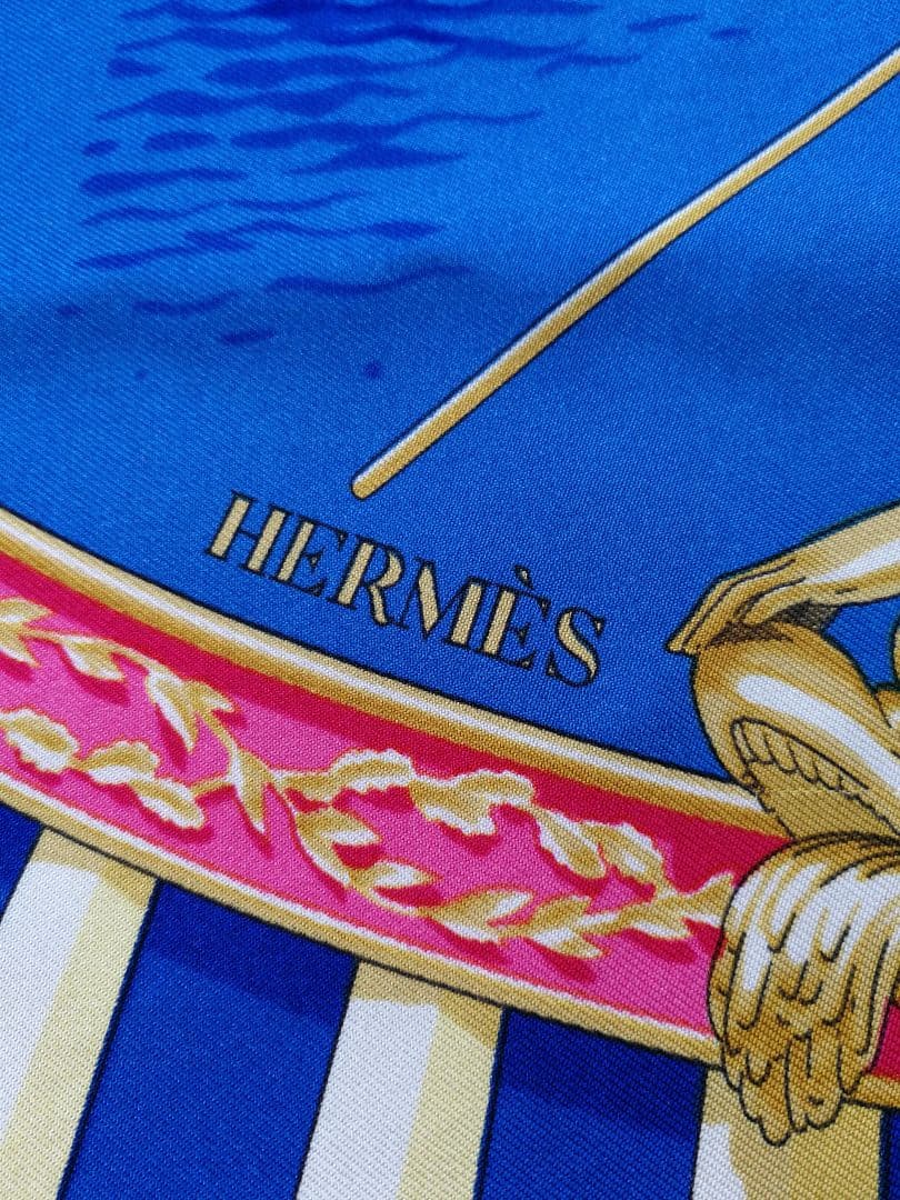 エルメス　HERMES　スカーフ　カレ90　櫂の航海