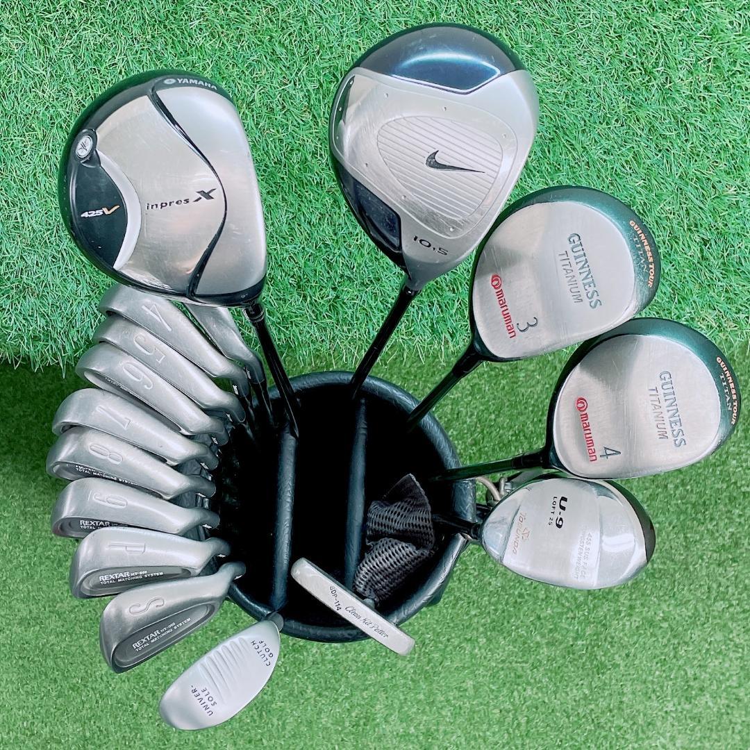 ヤマハ ナイキ メンズ ゴルフクラブ セット 16本 初心者 中級者 N2218