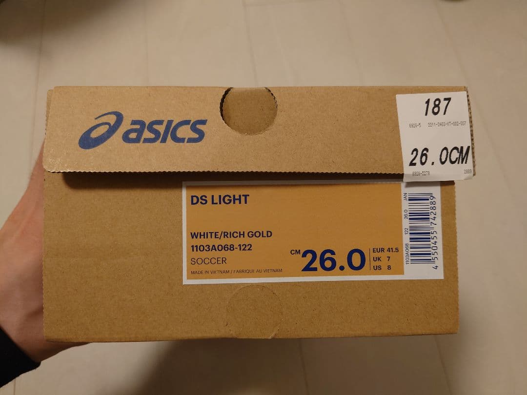 【未使用】サッカースパイク　アシックス　DS LIGHT WIDE 26.0cm