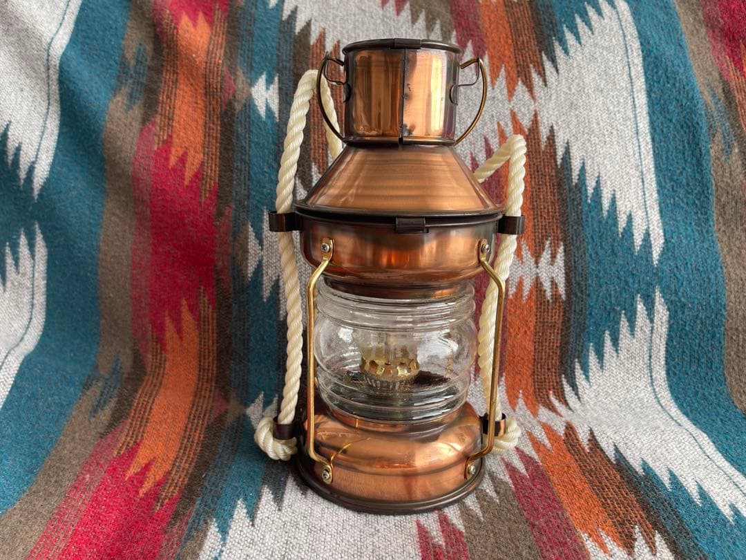 アンティーク オイルランタン ブロンズ 香港製