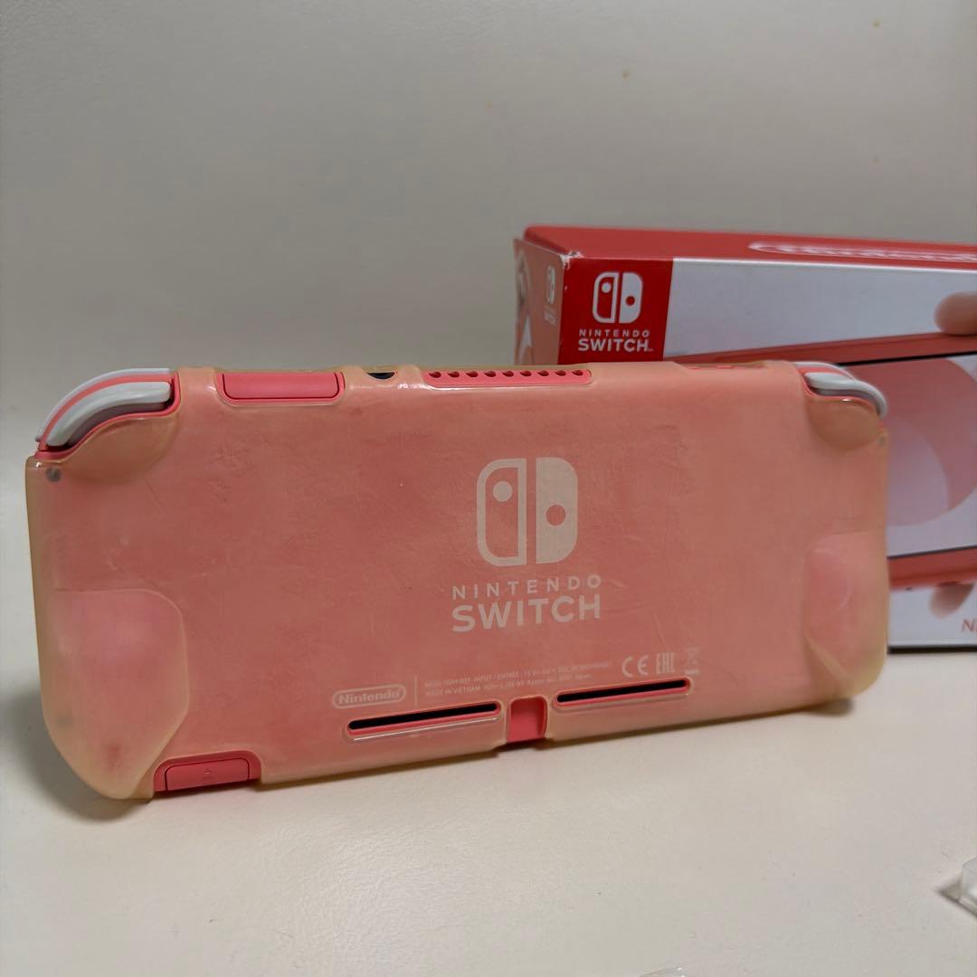 NintendoSwitchピンク任天堂スイッチゲームソフト付属品付美品ケース