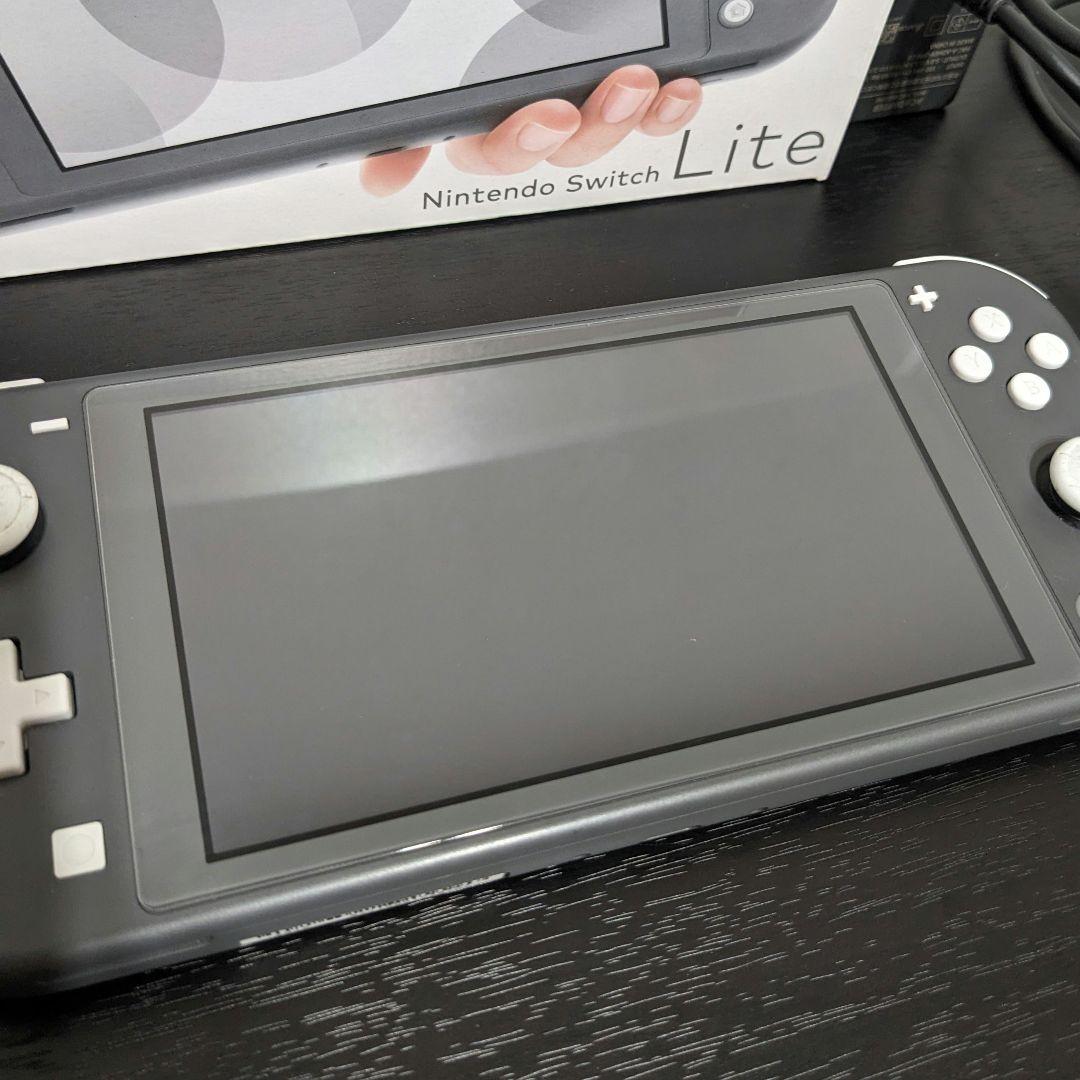 Nintendo Switch Lite グレー 本体　【箱・充電付】