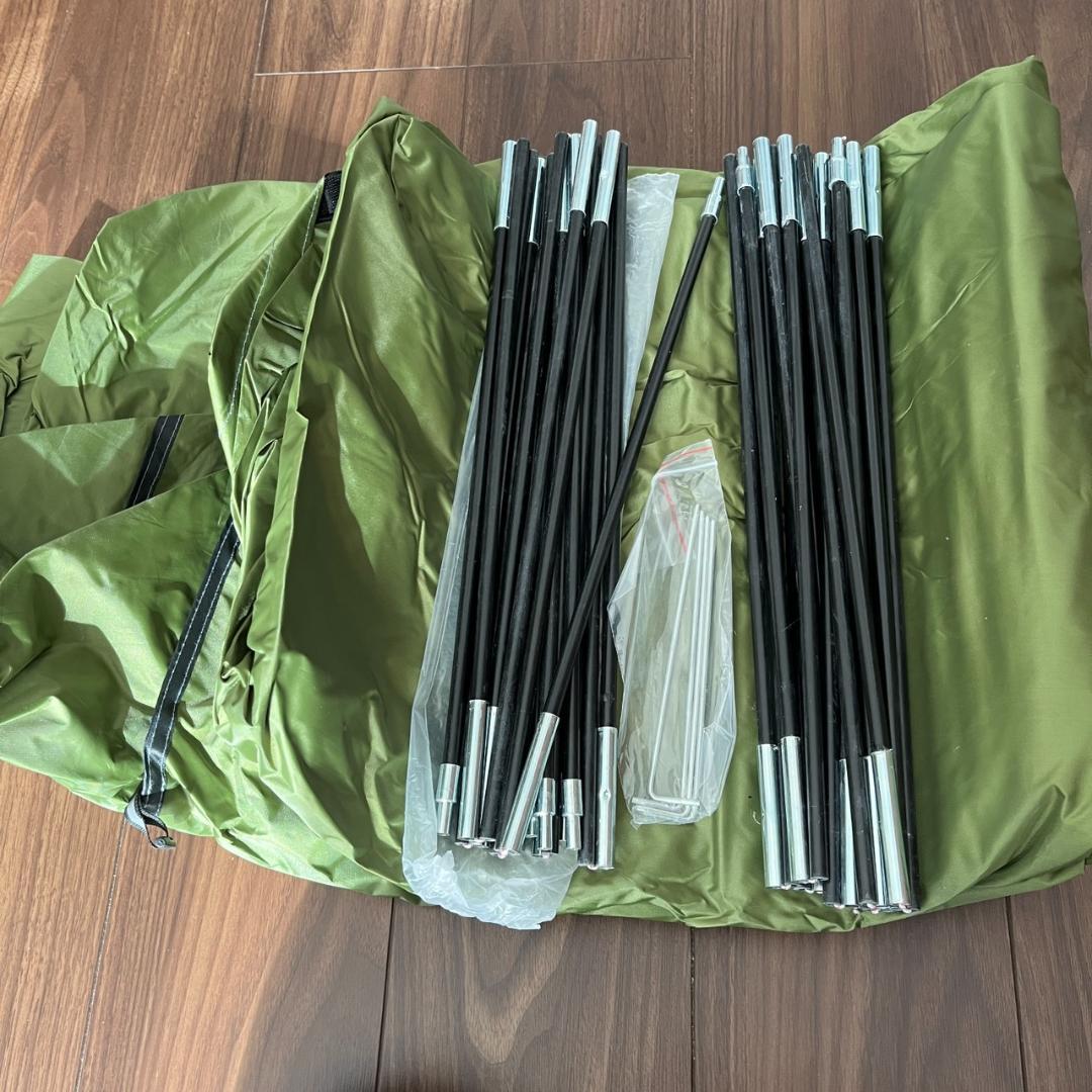 サイクルハウス 2ドア 自転車置場 カバー テント式 日・雨よけ 簡易物置