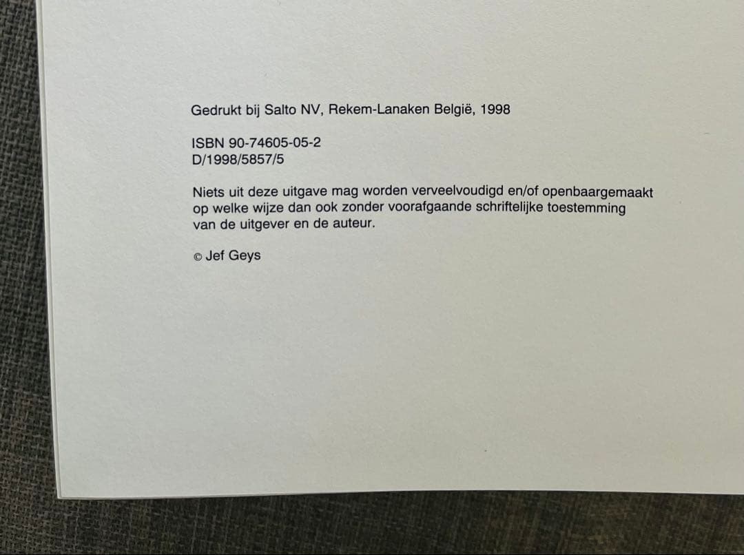 アート・デザイン・音楽 JEF GEYS/Al de zwart-wit foto's tot 1998