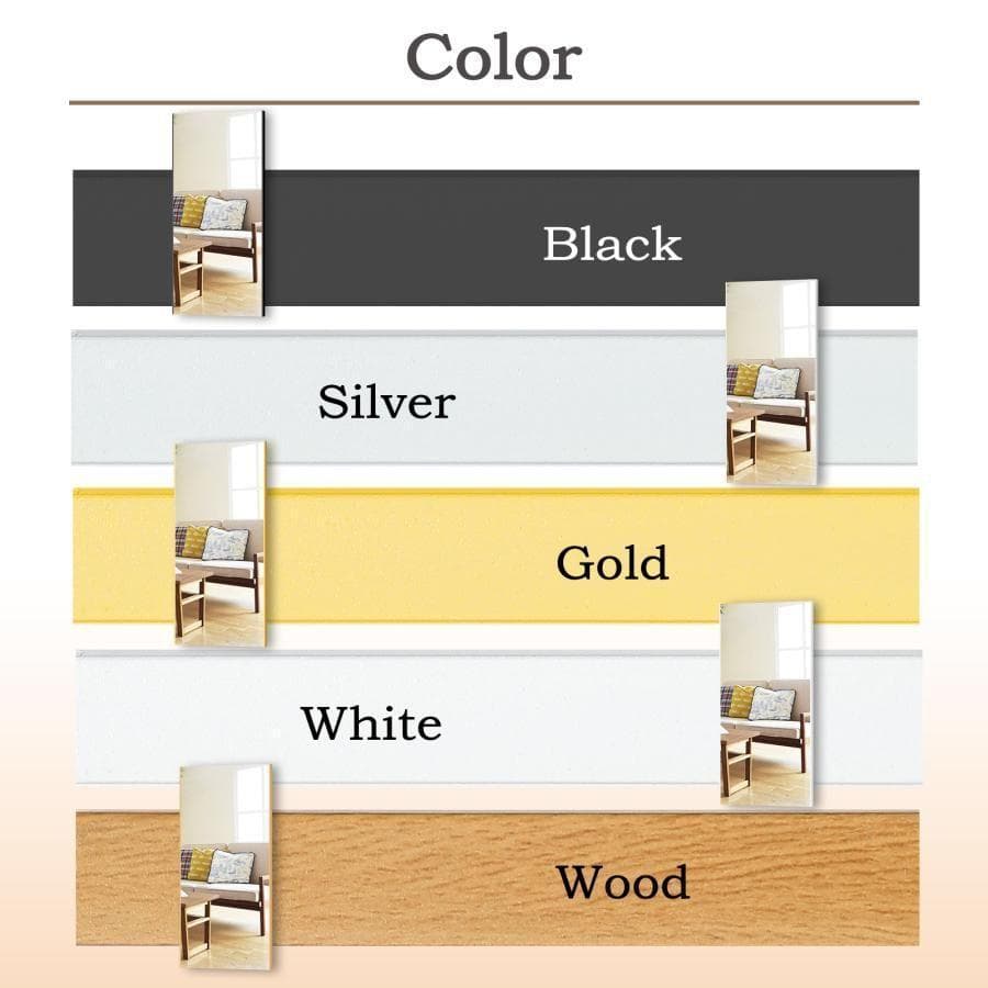 割れない鏡 壁掛けミラー 全身鏡 姿見鏡 ダンスミラー 幅80 木目調 2301