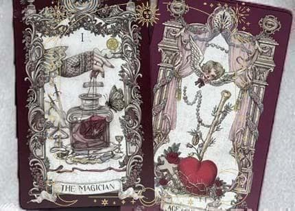 【正規品タロットカード】レトロ＆華麗ヨーロピアンバロックの世界✨魔術師城のデッキ