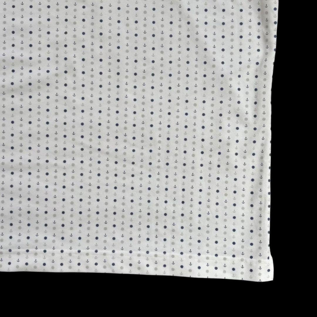 Callaway キャロウェイ 半袖ポロシャツ マリン柄 メンズ Lサイズ