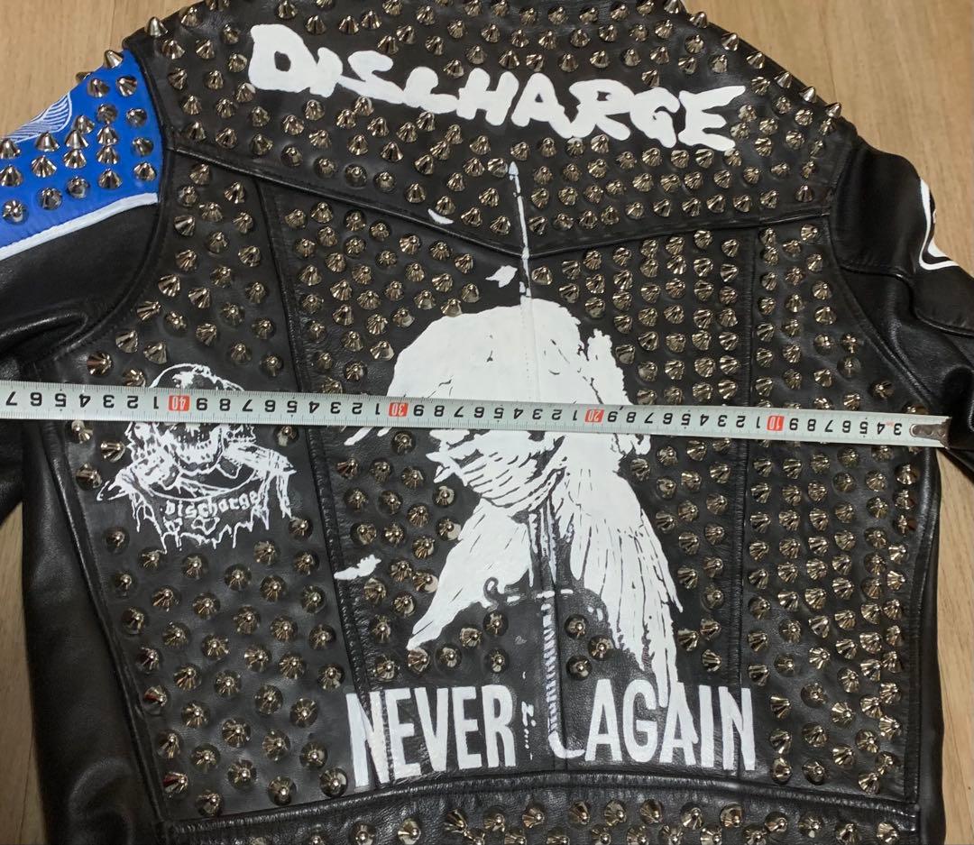 カズ　鋲ジャン　革ジャン　discharge