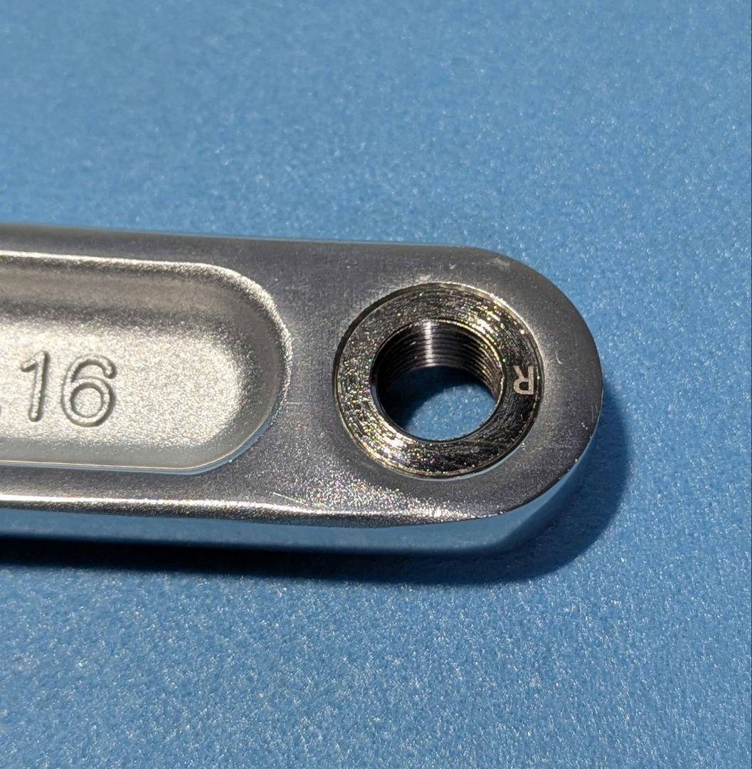 SKEACE ピスト用クランクセット 165mm 48T BB付属　シルバー