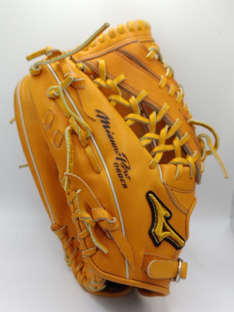 ミズノプロ　軟式用グローブ　耕作印　左利き　プロオーダー