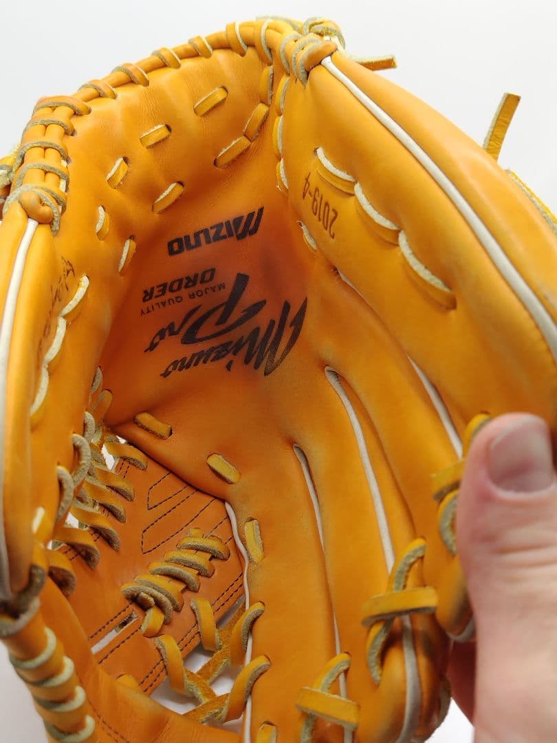 ミズノプロ　軟式用グローブ　耕作印　左利き　プロオーダー