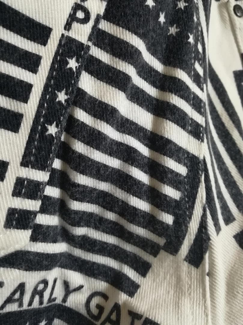 PEARLY GATES 星条旗総柄 ロングパンツ レデイースゴルフ サイズ1