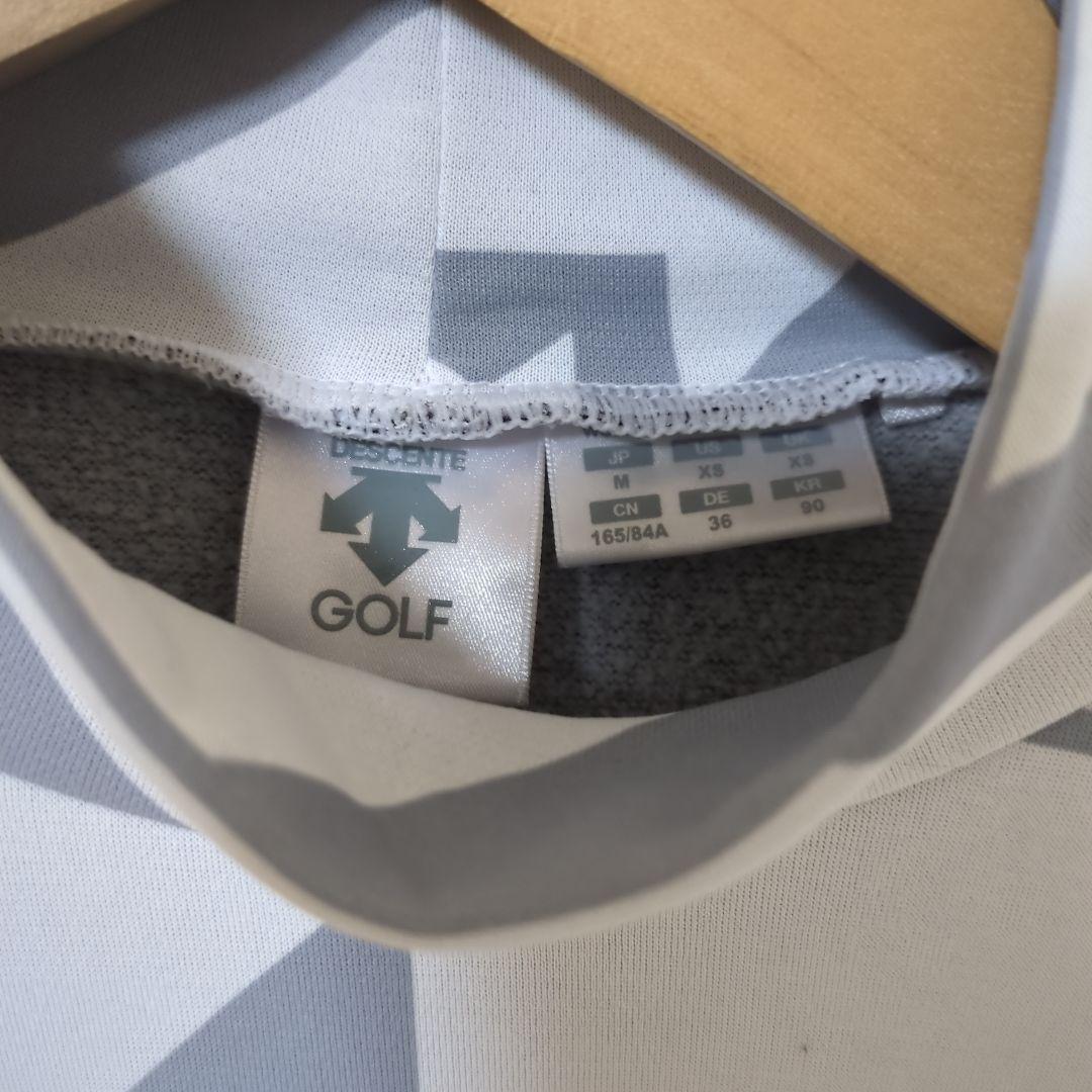 ★美品★DESCENTE　GOLF　TORIグラフィック モックネック　サイズM