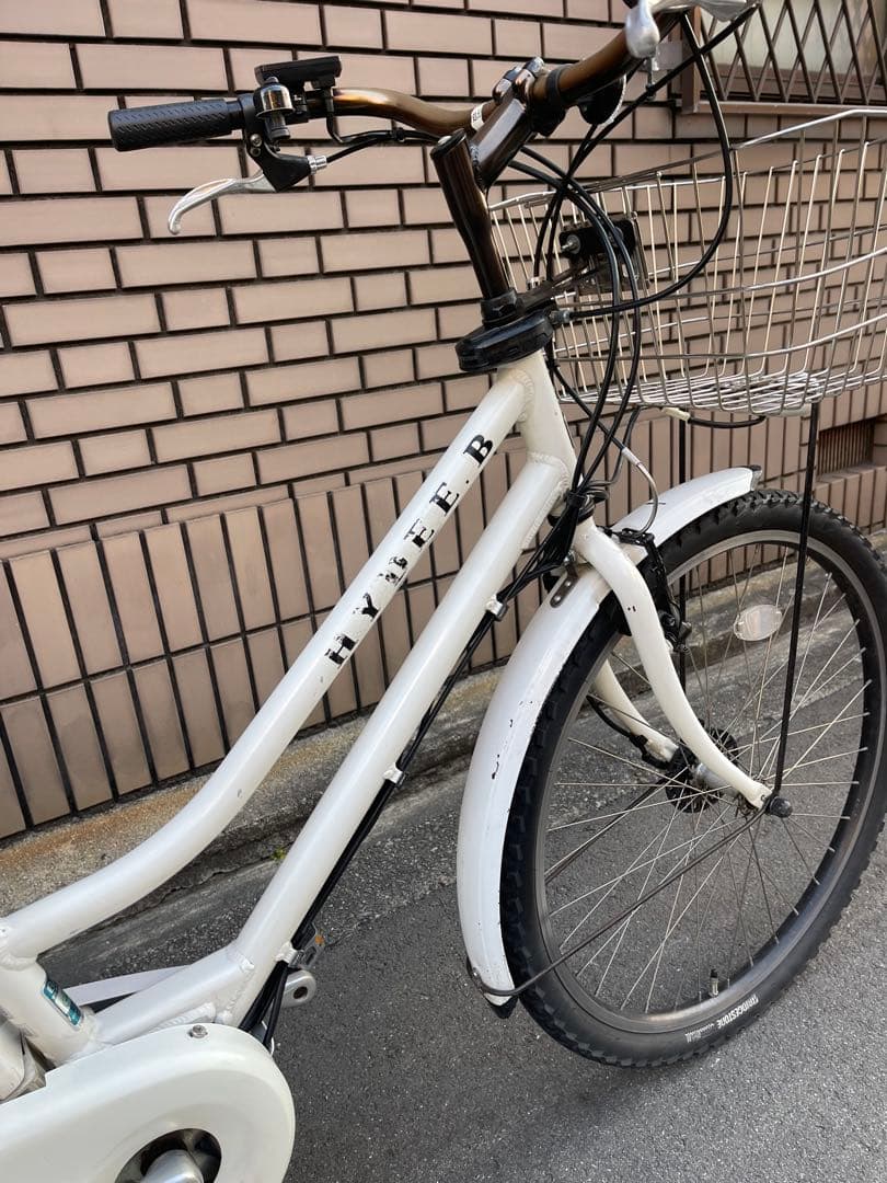 電動アシスト自転車 ホワイト シティタイプ
