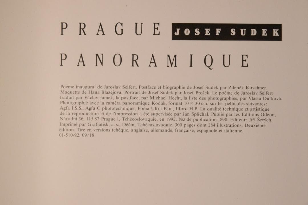 PRAGUE PANORAMIC / Josef Sudek　★★値下げしました