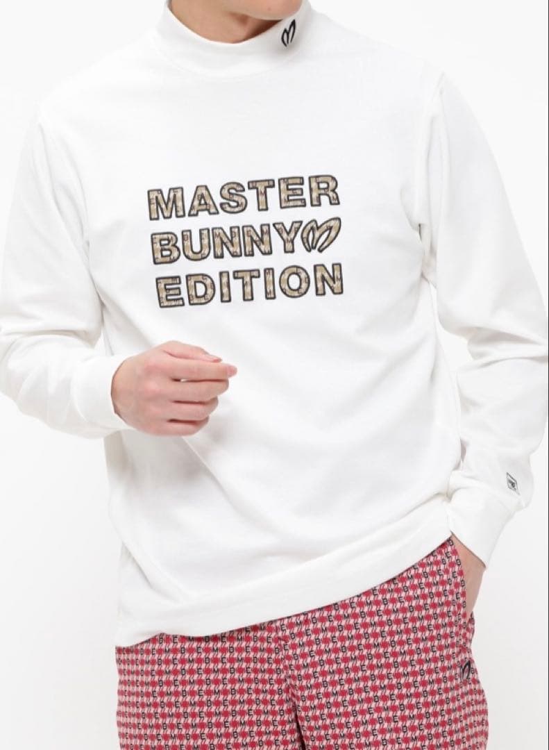 新品 パーリーゲイツ マスターバニー トリコットカットソー(5)サイズL/白