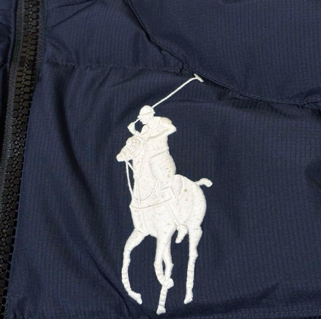 美品　ポロラルフローレン　ダウンベスト　ビッグポニー　Sサイズ　ネイビー