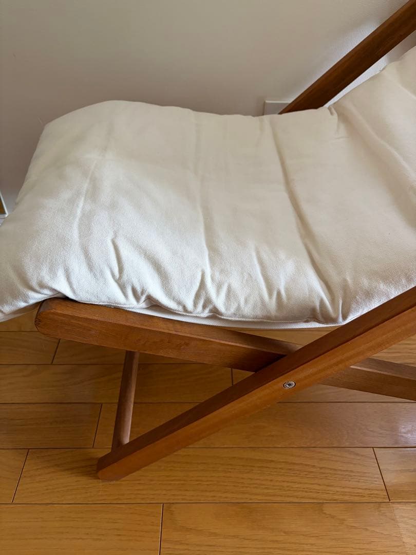 ロングデッキチェア　ロングクッション2枚付き　ハンモック