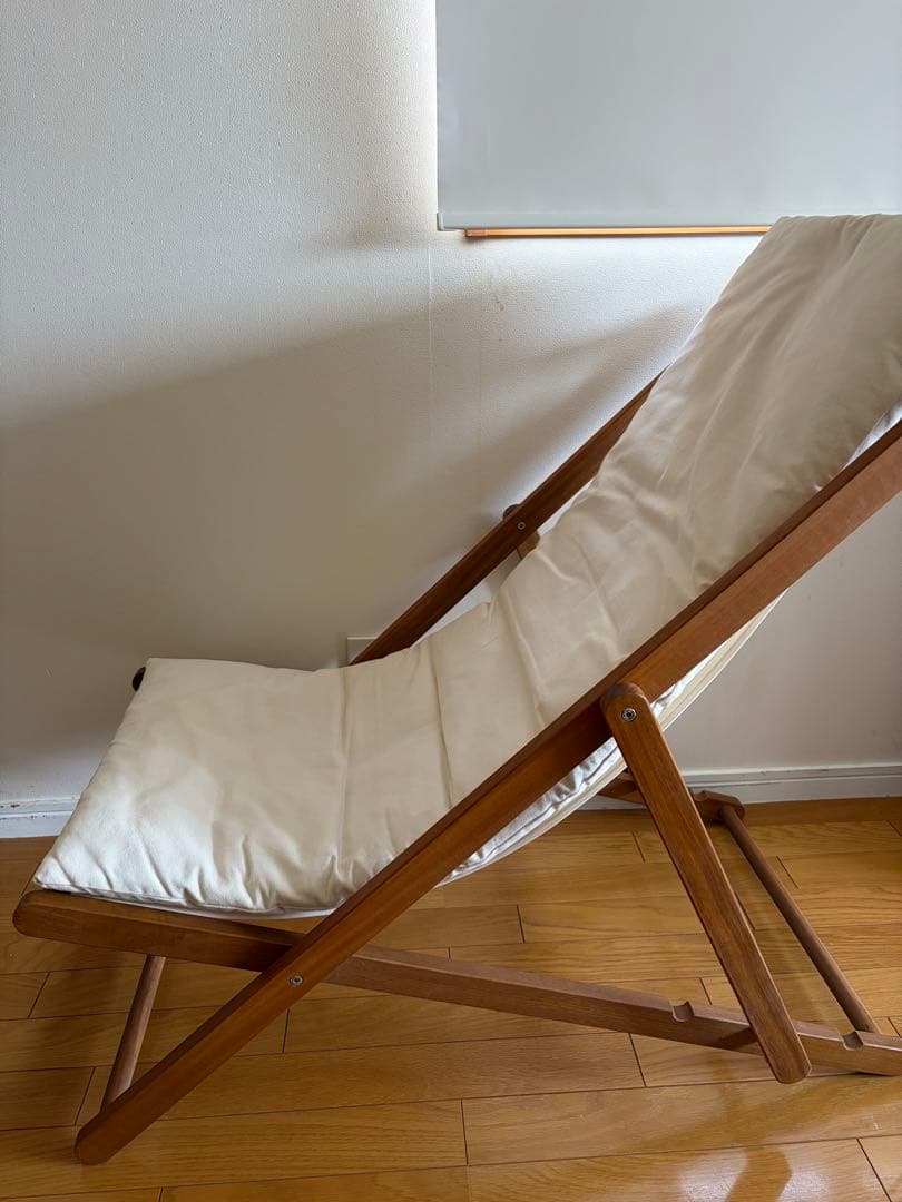 ロングデッキチェア　ロングクッション2枚付き　ハンモック