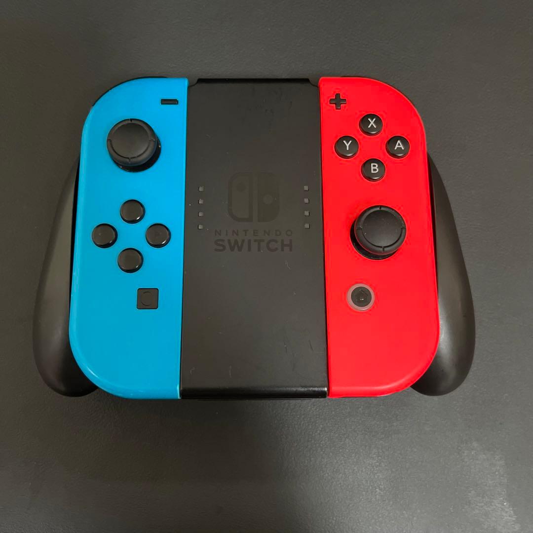 【新品スティック交換済/未対策機/箱付】Switch 本体 青/赤