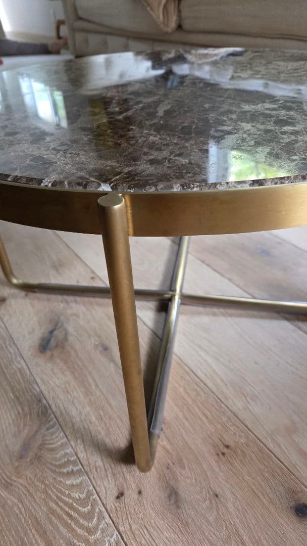 【まるさま専用】大理石円形テーブル