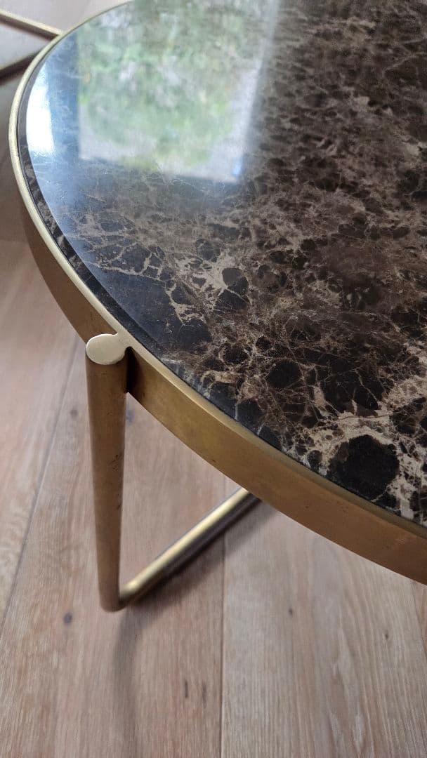 【まるさま専用】大理石円形テーブル