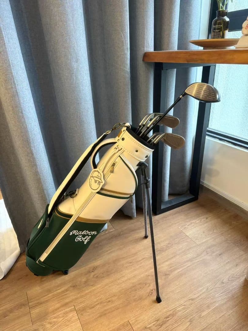 新入荷★マルボンゴルフ セカンドバッグ　キャディバッグ ホワイト/グリーン