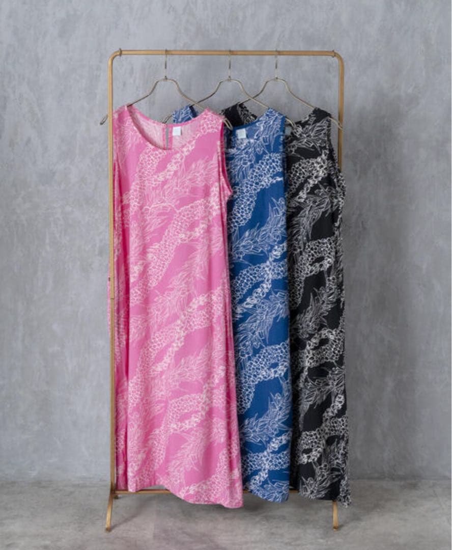 ハワイアン Aラインワンピース ワンピース レーヨン フラダンス③