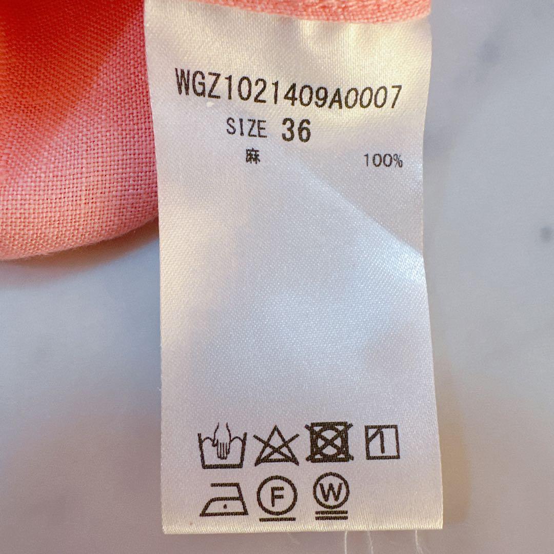 美品 定価3.4万円　ウィムガゼット ラミー リネンシャツワンピース 36