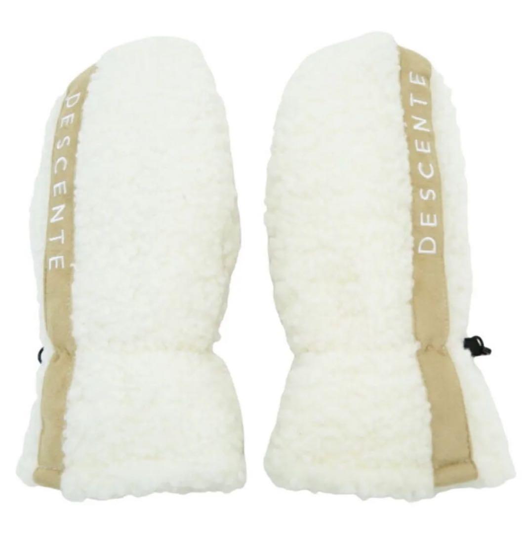 DESCENTE ボアミトン ホワイト