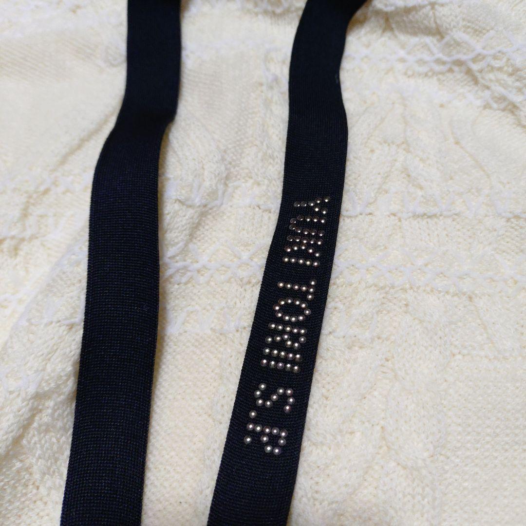 YUKI TORII 長袖ニットパ―カ― アイボリ―色　M