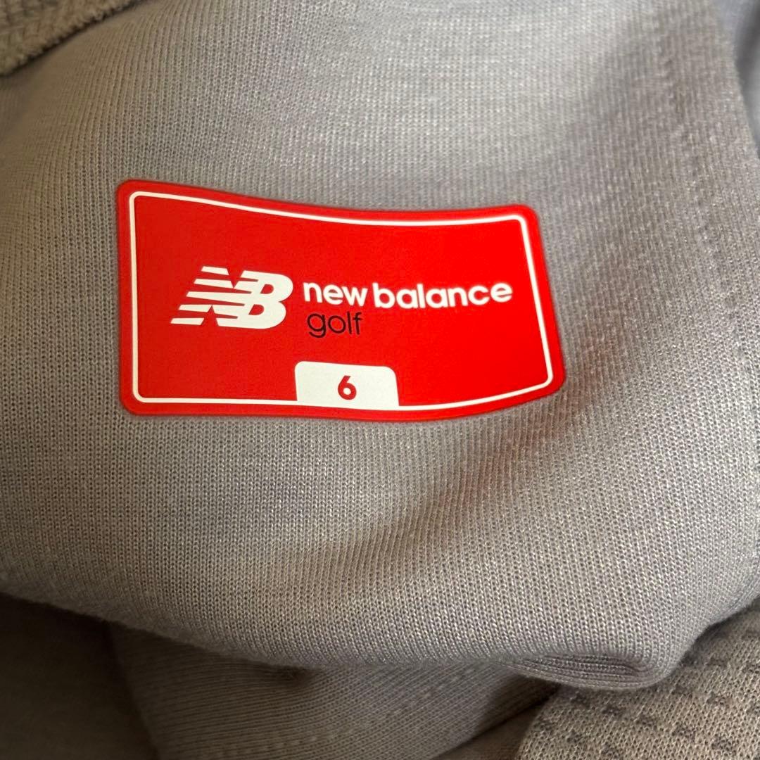 ニューバランス　ゴルフパンツ　スウェット　グレー エンボスロゴ　6