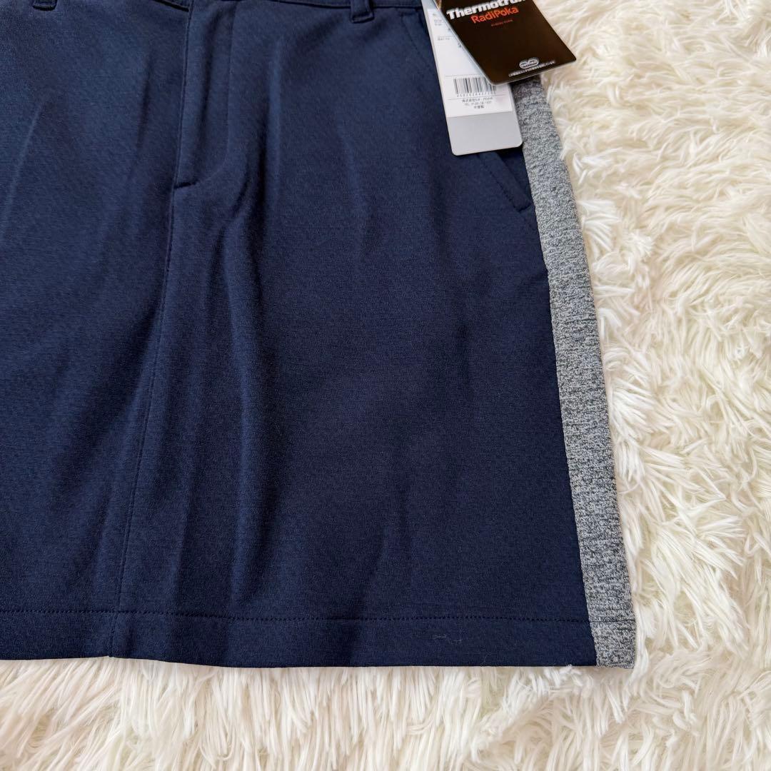 新品 トミーアーマー ゴルフスカート セット S ネイビー 防寒 サーモトロン