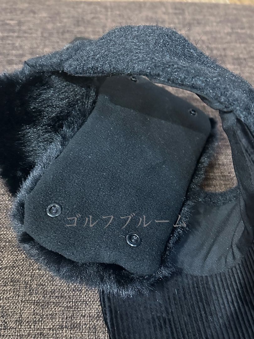 新作☆新品未使用韓国PXGレディースモコモコサンバイザーブラック