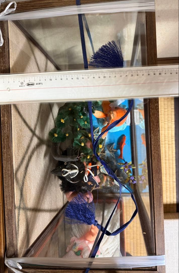 五月人形 ガラスケース付き 約50×50×30cm