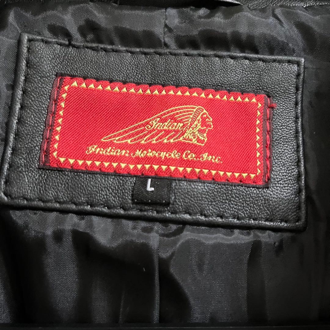 未使用　インディアンモーターサイクル　レザージャケット　ラム　羊革　メンズ