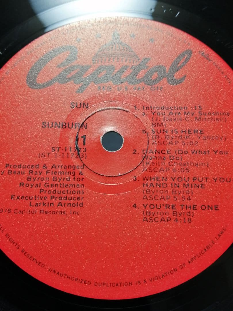 78年 名盤 SUN / SUNBURN US オリジナル盤 LP
