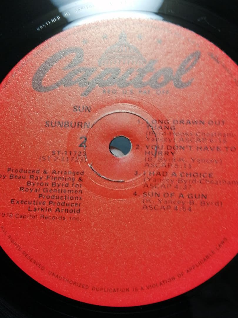 78年 名盤 SUN / SUNBURN US オリジナル盤 LP