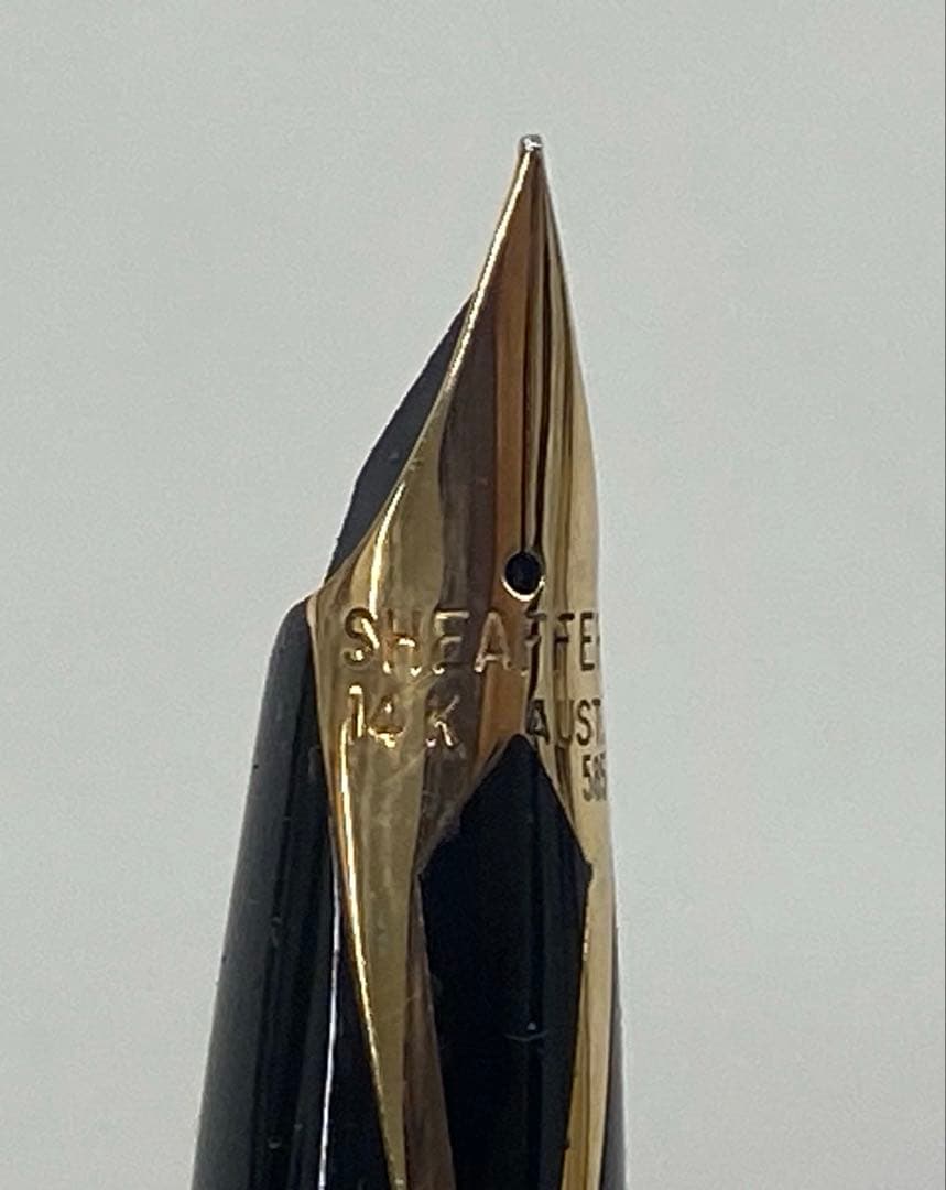 SHEAFFER シェーファー 万年筆 585 14Kマットブラック ケース付き