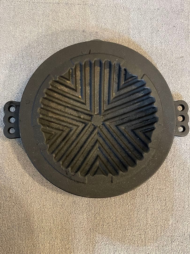 南部鉄器風 ジンギスカン鍋 28cm 穴なし