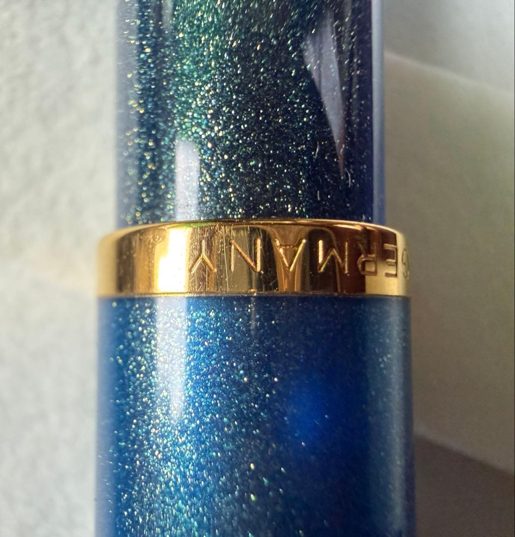 【限定】PelikanペリカンクラシックM200 ゴールデンラピス万年筆インク付