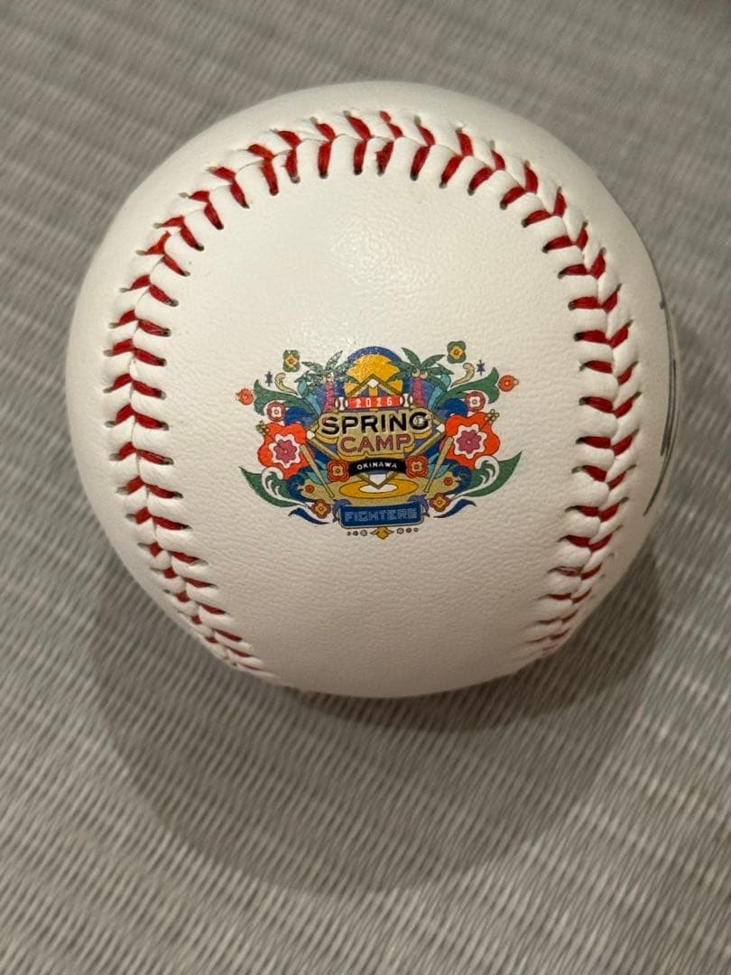 北海道日本ハムファイターズ 名護キャンプ限定伊藤大海選手直筆サインロゴボール