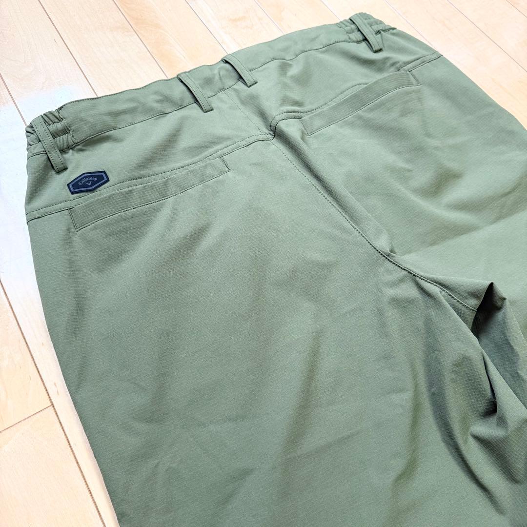 【極美品】キャロウェイ パンツ 8WAY ストレッチ オリーブ LL 撥水性