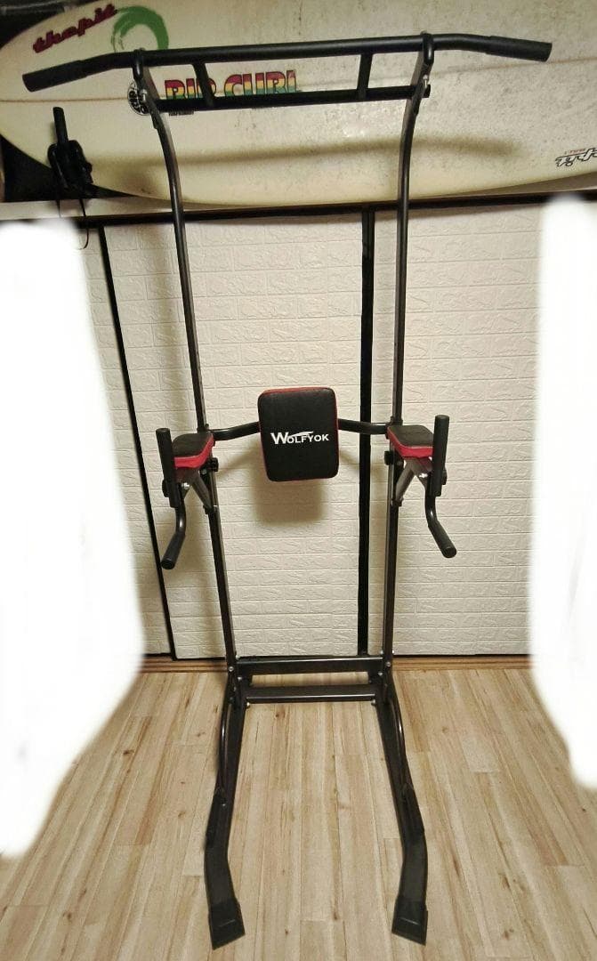 栄*乱様 WOLFYOK ぶら下がり健康器 背もたれ付き 180kg